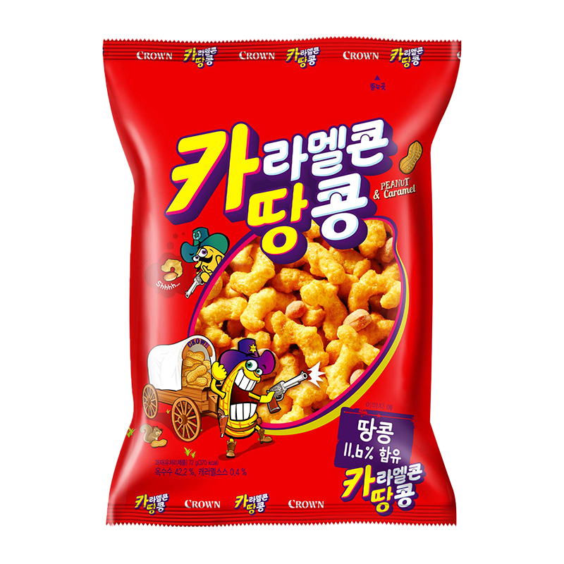 카라멜콘 땅콩 제품 사진