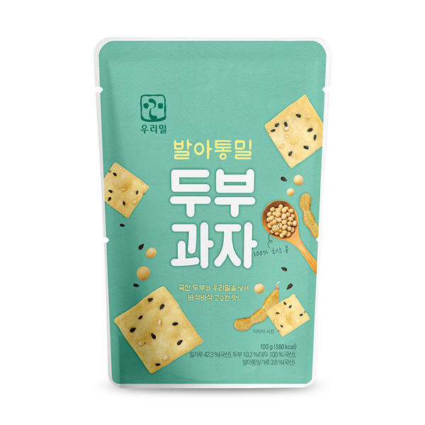 발아통밀 두부과자 제품 사진