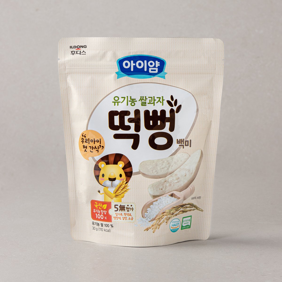 아이얌 유기농 쌀과자 백미 떡뻥 제품 사진
