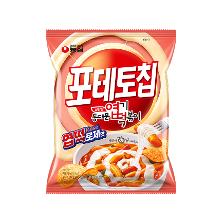 포테토칩 엽떡로제맛 제품 사진