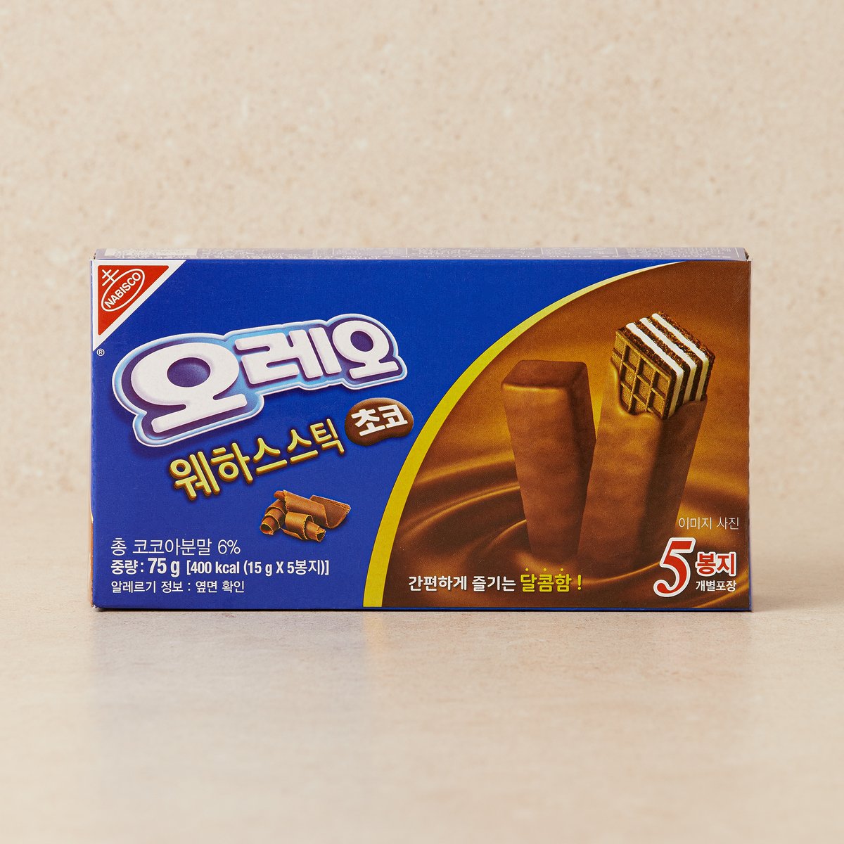 오레오 웨하스스틱 초코 제품 사진