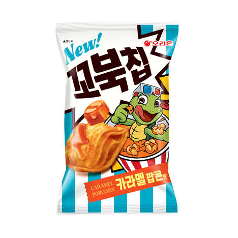꼬북칩 카라멜팝콘맛 제품 사진