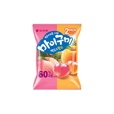 복숭아 과즙 그대로 마이구미 백도&황도 제품 사진