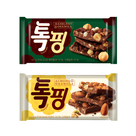 톡핑 아몬드&그래놀라 제품 사진